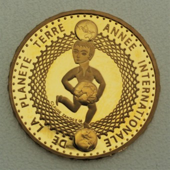 Goldmünze "50 Franken 2008" (Schweiz) Jahr des Planeten Erde