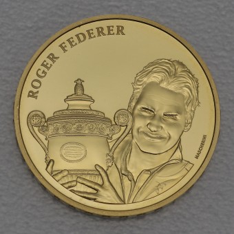 Goldmünze "50 Franken 2020" (Schweiz) Roger Federer