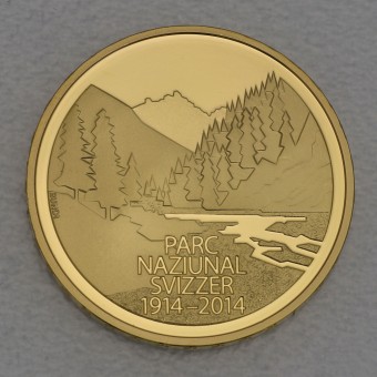 Goldmünze 50 Franken "Nationalpark" 2014 (Schweiz)