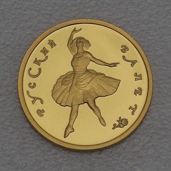 Goldmünze "50 Rubel Ballerina 1/4oz 999" (Russl.) Russian Balett