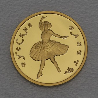 Goldmünze 50 Rubel "Ballerina" Russisches Ballet (Russland)