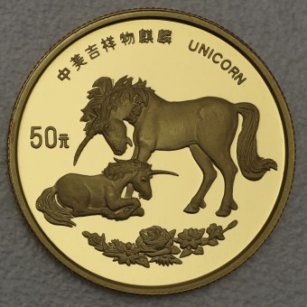 Goldmünze "50 Yuan 1995 - Unicorn" (China) 