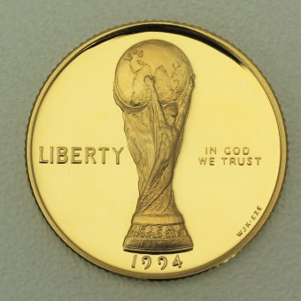 Goldmünze "5 Dollars 1994-World Cup Soccer" USA 