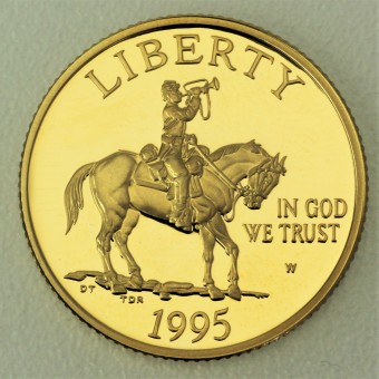 Goldmünze "5 Dollar 1995-Bürgerkrieg" (USA) 