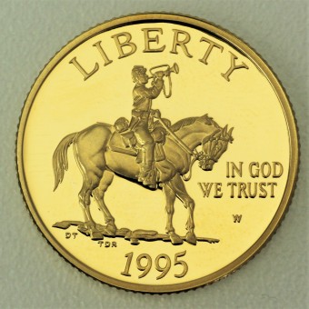 Goldmünze "5 Dollars 1995-Bürgerkrieg" (USA) 