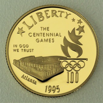Goldmünze "5 Dollar 1995-Olympia Stadium" USA 