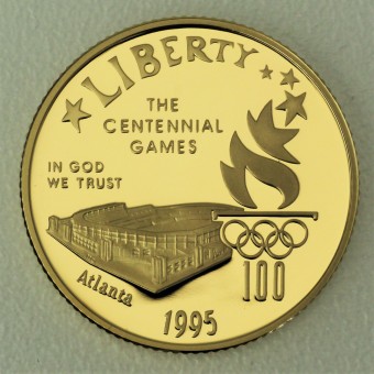 Goldmünze 5 Dollars "Olympia Stadium" 1995 (USA)