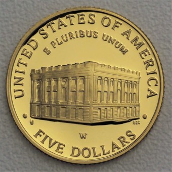 Goldmünze 5 Dollars "Capitol Visitor Center" 2001 (USA)