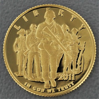 Goldmünze "5 Dollar 2011-U.S. Armee" USA 