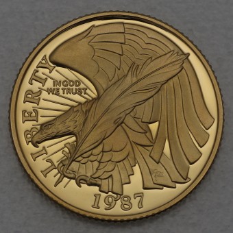Goldmünze 5 Dollars "200 Jahre Verfassung" 1987 (USA)