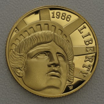 Goldmünze 5 Dollar "Freiheitsstatue" 1986 (PP) (USA)