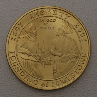 Goldmünze 5 Dollar "Jamestown" 2007 (USA)