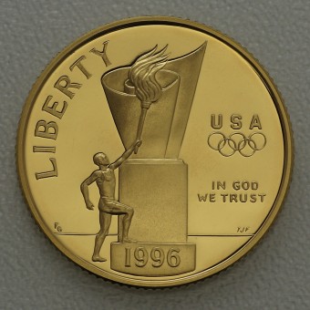 Goldmünze 5 Dollar "Olympia Fackel" 1996 (PP) (USA)