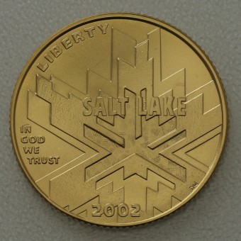 Goldmünze 5 Dollars "Olympic Salt Lake City" 2002 (USA)