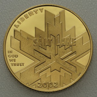 Goldmünze 5 Dollars "Olympic Salt Lake City" 2002 (PP) (USA)