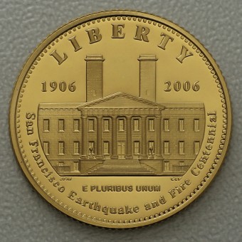 Goldmünze 5 Dollar "San Francisco Old Mint" 2006 (PP) (USA)