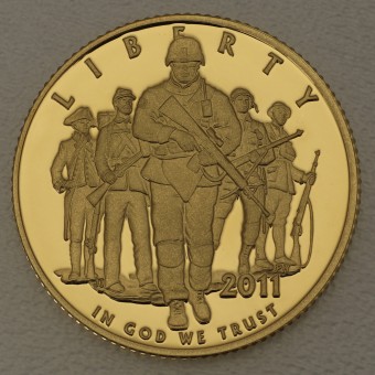 Goldmünze 5 Dollar "US Army" 2011 (PP) (USA)
