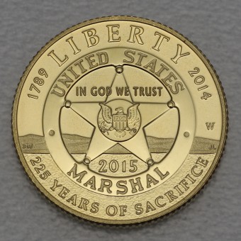 Goldmünze 5 Dollars "US Marshals" 2015 (USA)