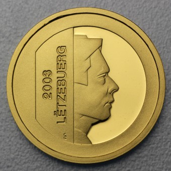 Goldmünze 5 Euro "Zentralbank Luxemburg" 2003 Großherzog Henri I.