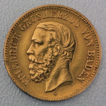 Goldmünze "5 Mark Friedrich I" (Baden) 