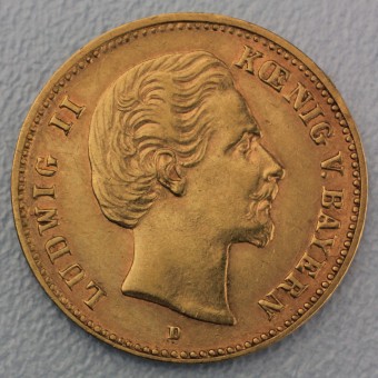 Goldmünze "5 Mark Ludwig II" (Bayern) 