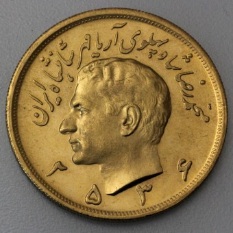 Goldmünze "5 Pahlavi - Sha" (Persien) 