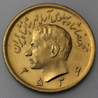 Goldmünze 5 Pahlavi "Sha" (Persien)