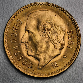Goldmünze 5 Pesos "Hidalgo" Centenario (Mexiko)