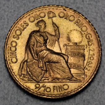 Goldmünze "5 Soles" (Peru) 