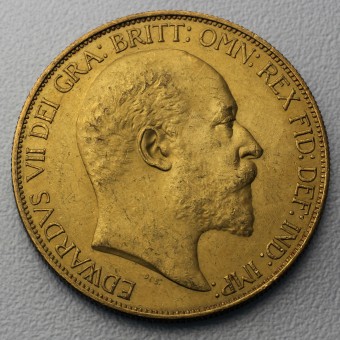 Goldmünze "5 Sovereign/Edward VII." (UK) 