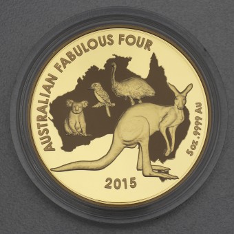 Goldmünze 5oz "Fabulous Four" 2015 (PP) (Australien)
