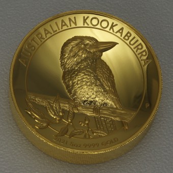 Goldmünze 5oz "Australian Kookaburra" 2021 (PP/HR) 