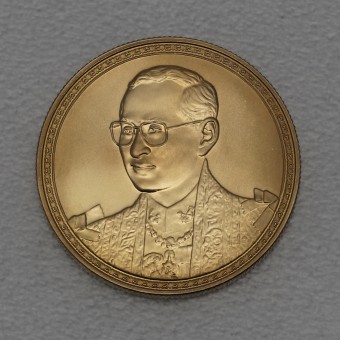 Goldmünze "7500 Baht - 2002" (Thailand) 50th Birthday of King IX.
