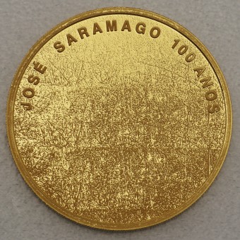 Goldmünze 7,5 Euro "Jose Saramago" 2022 100. Jahrestag der Geburt (Portugal)