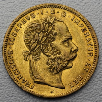 Goldmünze "8Florin/20Gulden-Originalpr.1870-91" 