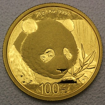 Goldmünze 8g "Panda - 2018" (China) 