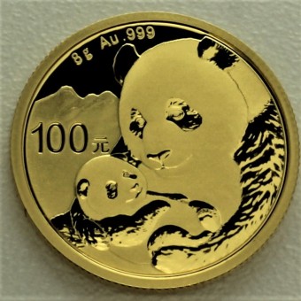 Goldmünze 8g "Panda" 2019 (China)