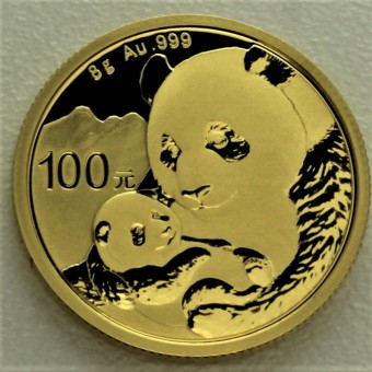 Goldmünze 8g "Panda - 2019" (China) 