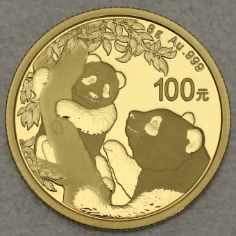 Goldmünze 8g "Panda" 2021 (China)