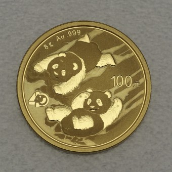 Goldmünze 8g "Panda" 2022 (China)