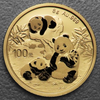 Goldmünze 8g "Panda" 2025 (China)