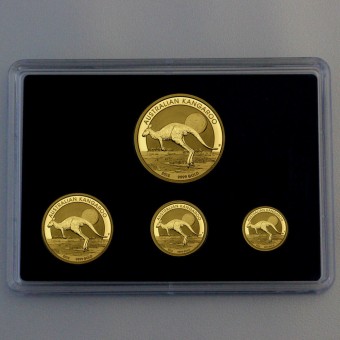 Goldmünze 1oz + 1/2oz + 1/4oz + 1/10oz "Känguru" Set – 4-teilig (Australien)