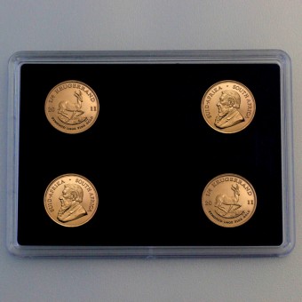 Goldmünzen 4 x 1/4oz "Krügerrand" Set – 4-teilig (Südafrika)