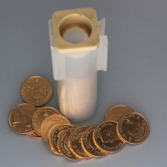 Goldmünze 50 x 1/4oz "Krügerrand" aktueller Jahrgang Tube (Südafrika)