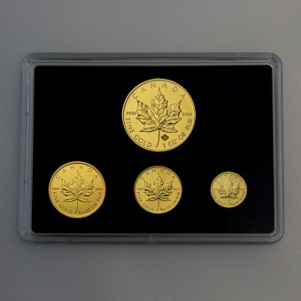 Goldmünze "Maple Leaf" Set – 4-teilig 1oz+1/2oz+1/4oz+1/10oz (Kanada)