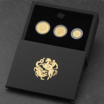 Goldmünze Sovereign "125th Anniversary" 2024 (PP) Set – 3-tlg. (Australien)