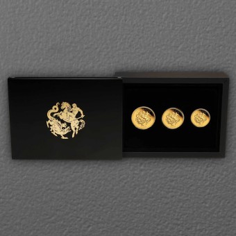 Goldmünze Sovereign 2025 (PP) Set – 3-tlg. Perth Mint (Australien)