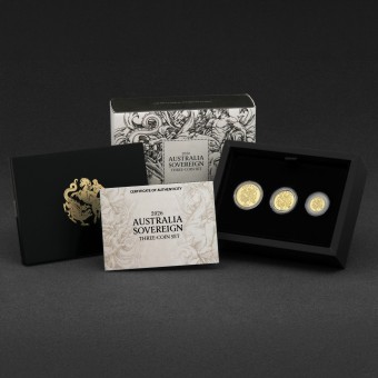 Goldmünze Sovereign 2026 (PP) Set 3-teilig Privy Mark Perth Mint (Australien)