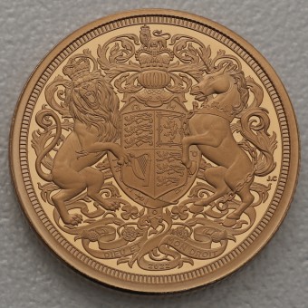 Goldmünze Sovereign "Elizsabeth II." 2022 (PP) Memorial Piedfort (Großbritannien)
