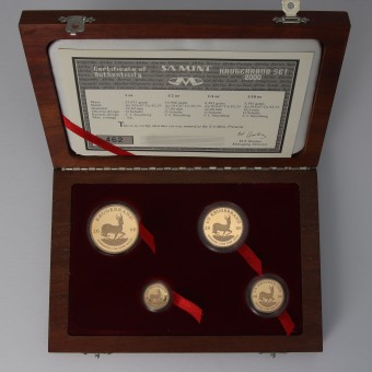 Goldmünze 4 x "Krügerrand" 2000 (PP) Prestige Set – 4-teilig (Südafrika)